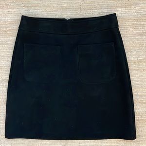 LOFT Suede Skirt with Zipper Back